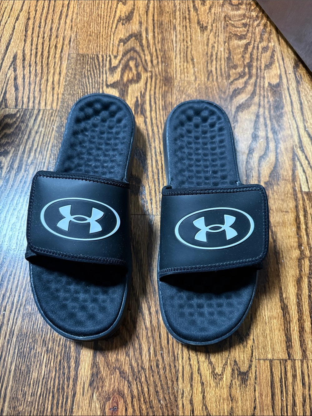 New Under Armour Black Slide Sandals with  Logo Mens size 10